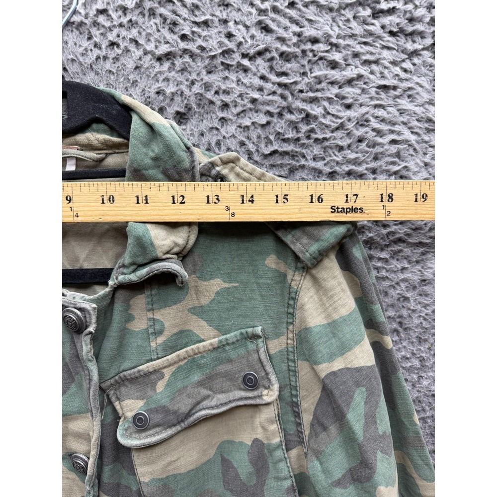 Free People Not Your Brothers Surplus Camouflage Military Jacket Green Size M - Picture 9 of 14